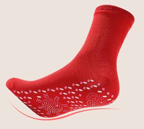 Tourmaline acupressure self-heating shaping socks