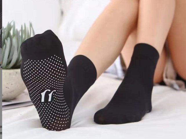 Dotted massage anti-slip socks summer thin section transparent mid-calf female short stockings female anti-hook meat absorbent sweat invisible ultra-thin