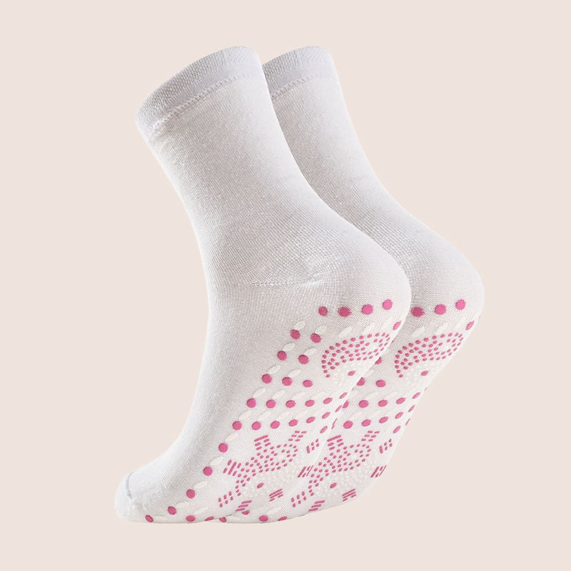 Tourmaline acupressure self-heating shaping socks